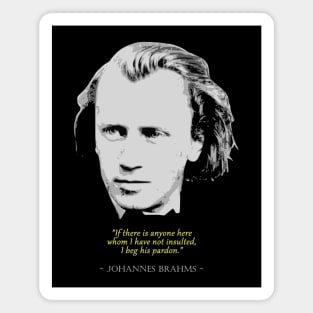 Johannes Brahms Quote Magnet